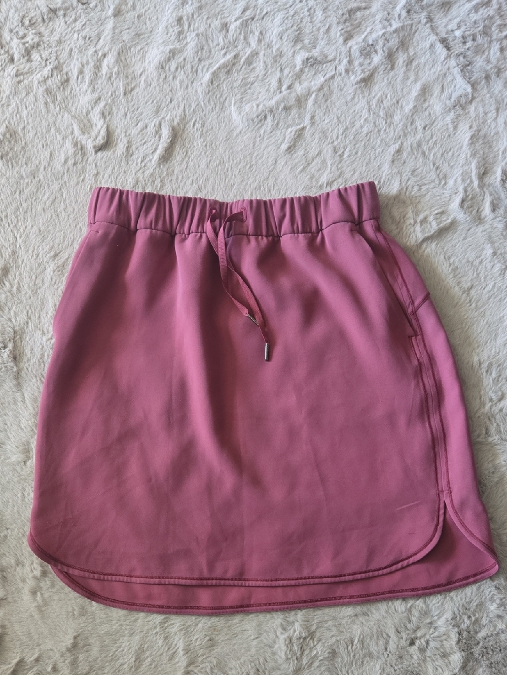 lululemon athletica Rose Mauve Drawstring Mini Skirt